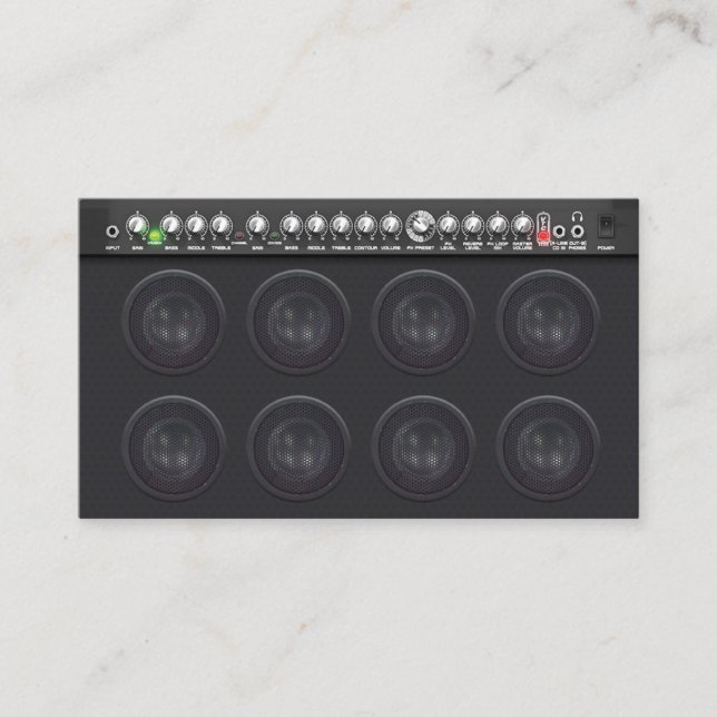 Lautsprecher für Audioingenieurverstärker Visitenkarte (Vorderseite)