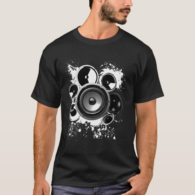 Lautsprecher Gebäude Electronics Sound Frequency S T-Shirt (Vorderseite)