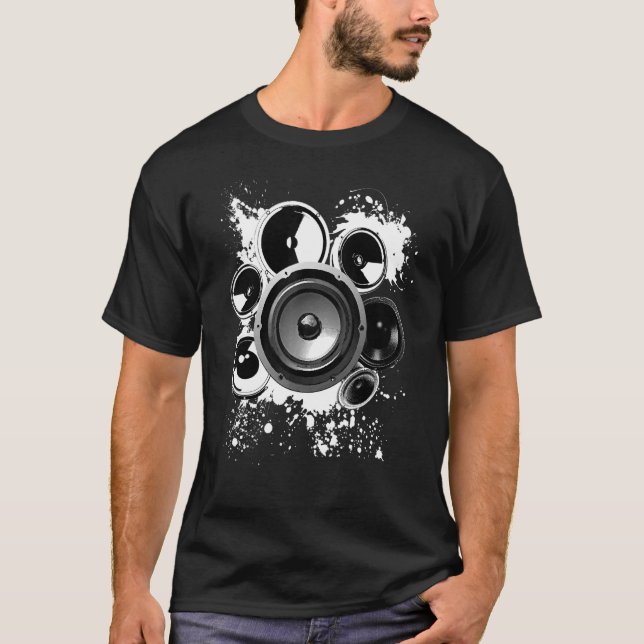 Lautsprecher Gebäude Electronics Sound Frequency S T-Shirt (Vorderseite)