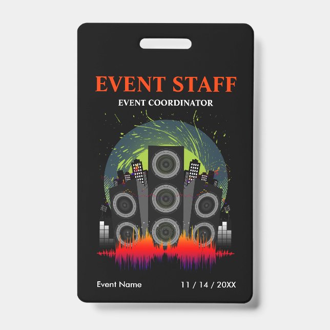 Lautsprecher-Koordinator für das Blast Event Ausweis (Vorderseite)