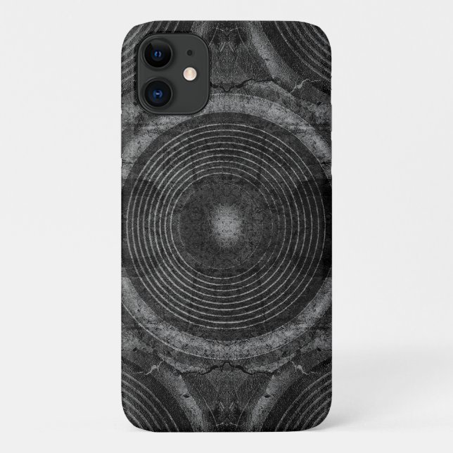 Lautsprecher mit Schwarzweiß-Musik Case-Mate iPhone Hülle (Rückseite)