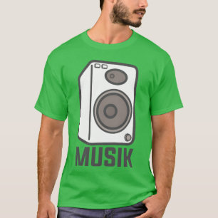 Lautsprecher Musik Mädchen T-Shirt