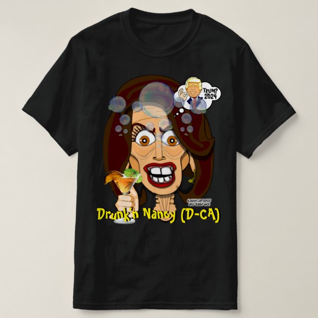 Lautsprecher Nancy Pelosi - Bubbas Toon T-Shirts (Design vorne)