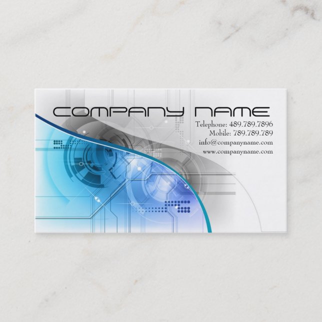 Lautsprecher-oder Tonaufnahme-Musik Teachnique Visitenkarte (Vorderseite)