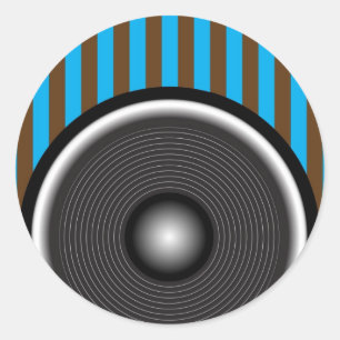 Lautsprecher Runder Aufkleber