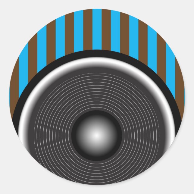 Lautsprecher Runder Aufkleber (Vorderseite)