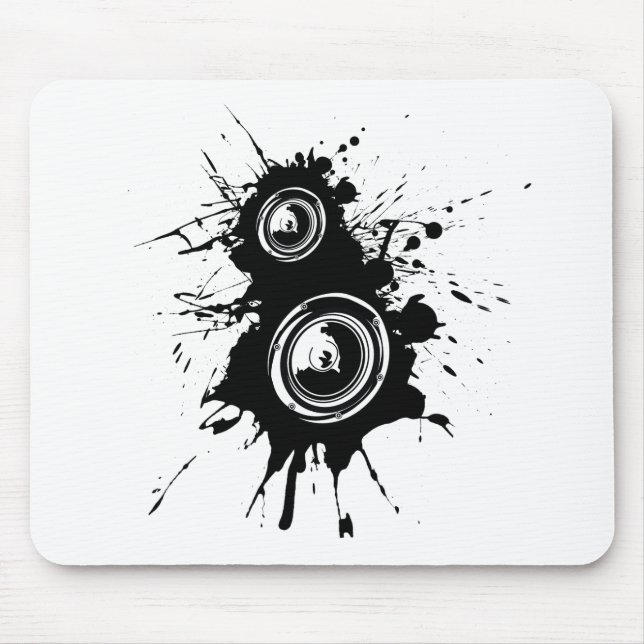 Lautsprecher-Spritzer Mousepad (Vorne)
