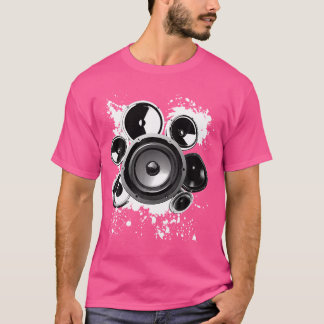 Lautsprecher Techno Bass Music Graphics Gifts Unis T-Shirt