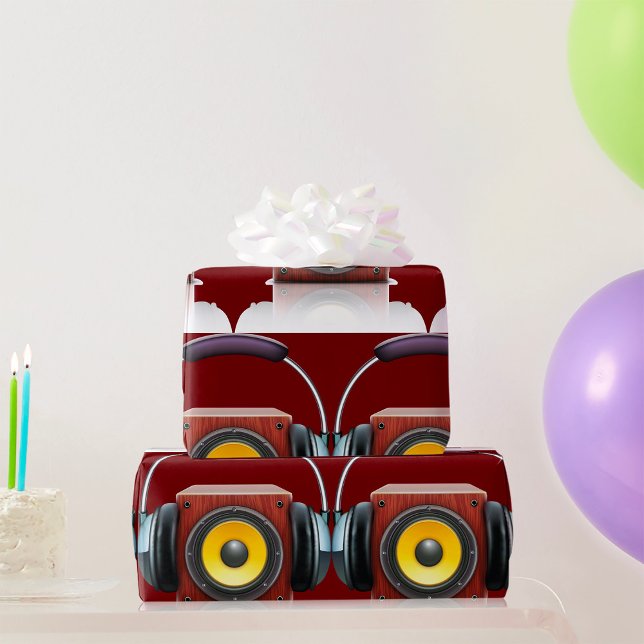 Lautsprecher und Kopfhörer Geschenkpapier (Von Creator hochgeladen)