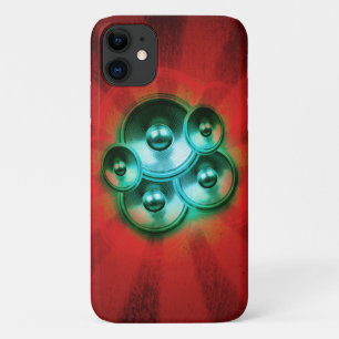 Lautsprecher und roter Sonnenaufgang Case-Mate iPhone Hülle
