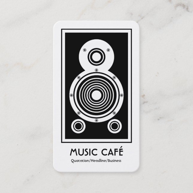 Lautsprecher Visitenkarte (Vorderseite)