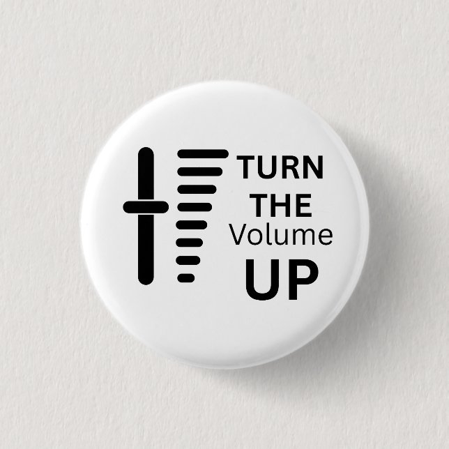 Lautstärke erhöhen Knopfanstecker Button (Vorderseite)