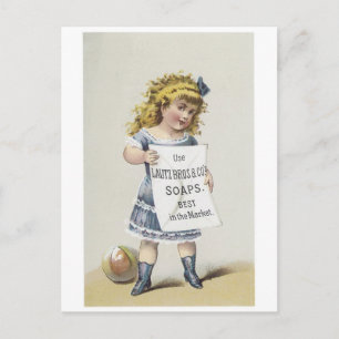 Lautz Bros Soaps - Little Blonde Girl Postkarte