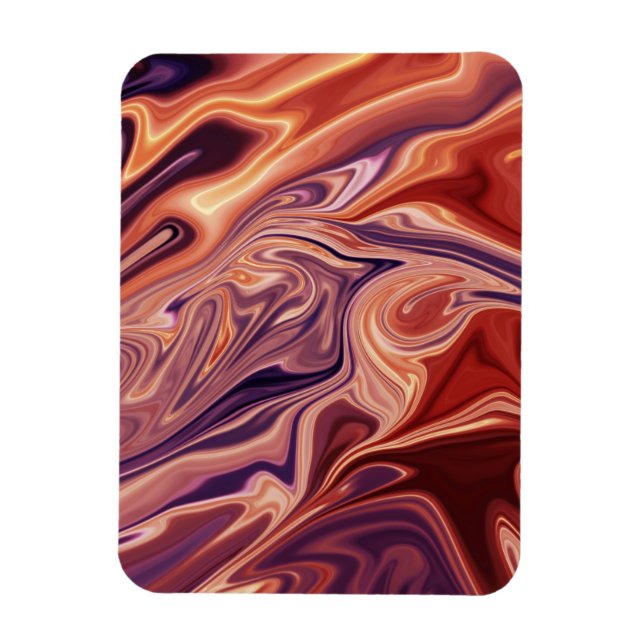 Lava abstrakt Art Magnet (Vertikal)