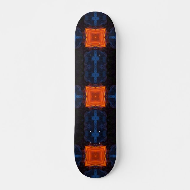Lava abstrakte Kunstskateboard Skateboard (Vorne)