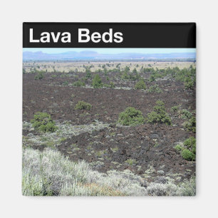 Lava-Bett-nationales Monument Magnet