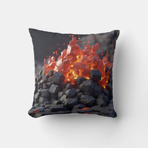 Lava-Blöcke Kissen