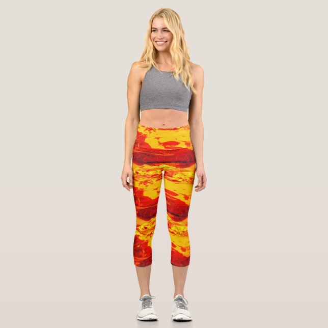 Lava Capri Leggings (Vorderseite)