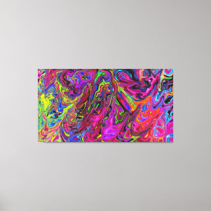 Lava der Farben Stretched Canvas Print Leinwanddruck