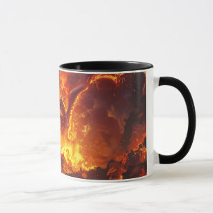 Lava-Drache 11oz Keramik-Tasse Tasse