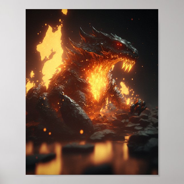 Lava Dragon Poster (Vorne)