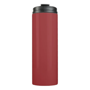 Lava Falls Red Solid Color Print, Burgundy Thermosbecher