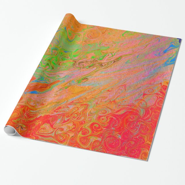 Lava Flame Roaring Geschenkpapier (Ungerollt)