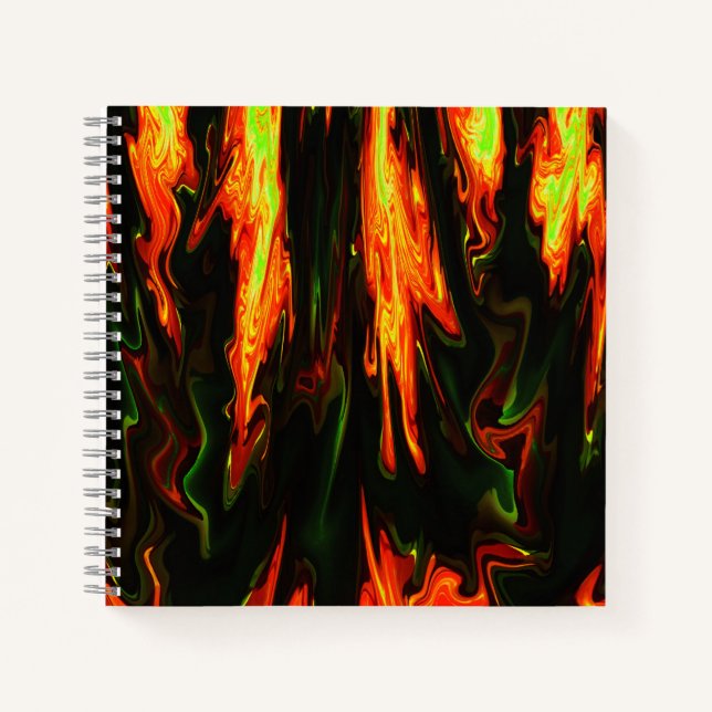 Lava Flames .... Notizbuch (Vorderseite)