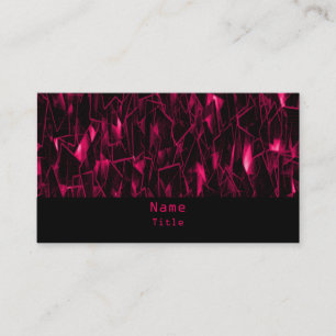 Lava-Fraktal-Geschäfts-Karte, rosa Visitenkarte
