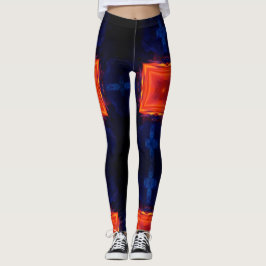 Lava Gestein moderne geometrische abstrakte Leggin Leggings
