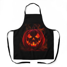 Lava-Glow-Kürbis-Halloween-Schürze