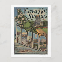 Lava Hot Springs, Idaho - Große Letter Scenes