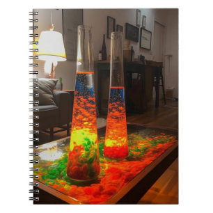 Lava Lamp Art Notizblock
