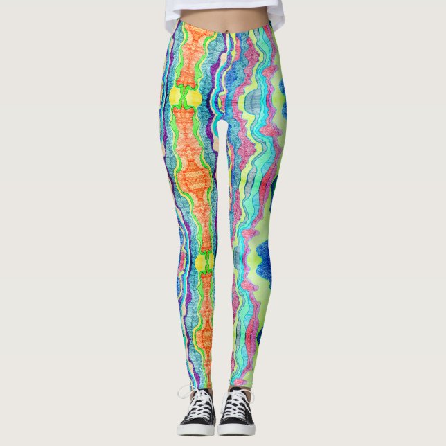 Lava-Lampe Leggings (Vorderseite)
