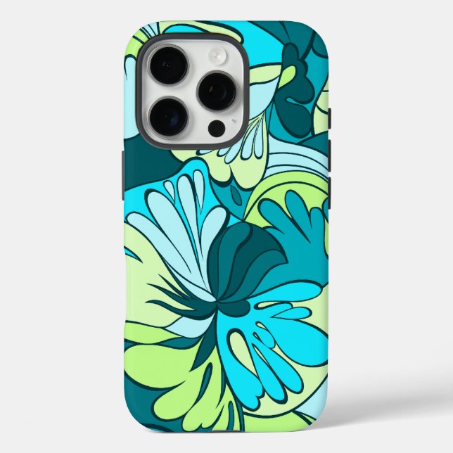 Lava-Lampe Retro psychedelisches Blumen Case-Mate iPhone Hülle (Rückseite)