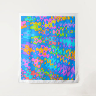 Lava-Lampen-Blobs | Retro-Wandtapete Wandteppich