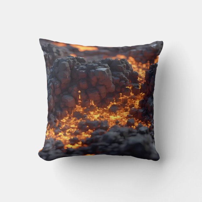 Lava-Landschaften Kissen (Vorderseite)
