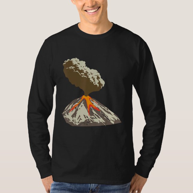Lava Magma Eruption Geology Volcano Magma T-Shirt (Vorderseite)