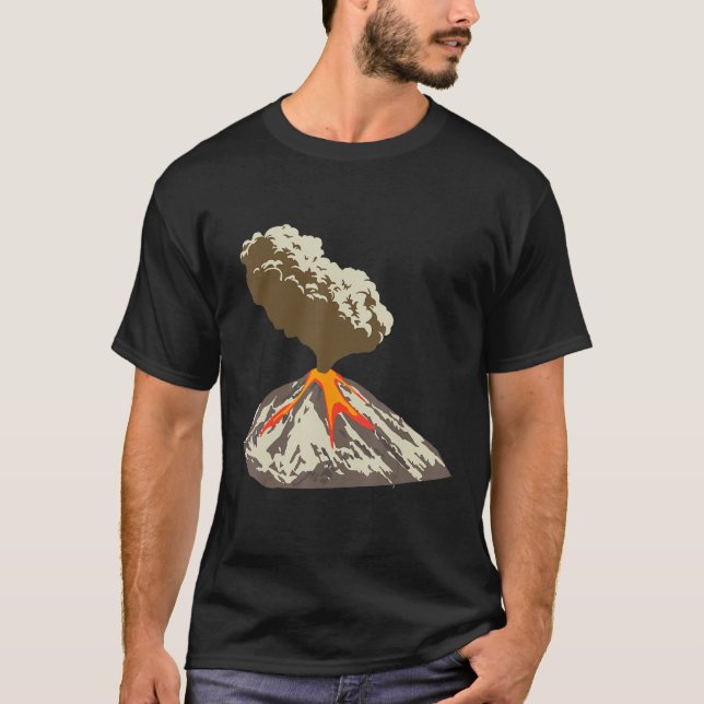 Lava Magma Eruption Geology Volcano Magma T-Shirt (Vorderseite)