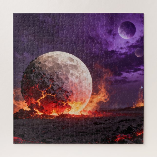 Lava-Mond-Fantasy-Puzzle Puzzle (Vertikal)