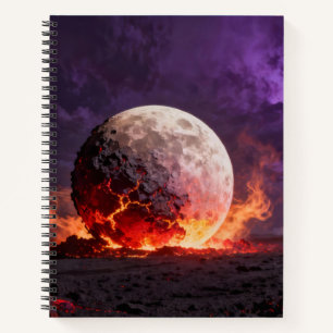 Lava-Mond-Notizbuch Notizbuch