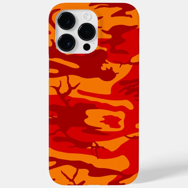 Lava Red Camouflage Case-Mate iPhone Hülle (Rückseite)