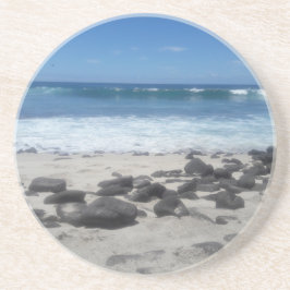 Lava Rock Beach Ocean Waves Getränkeuntersetzer