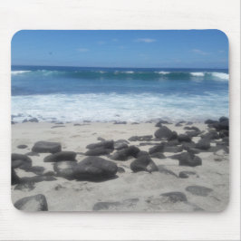 Lava Rock Beach Ocean Waves Mouse Pad Mousepad