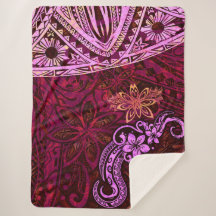 Lava-Rot-Spritzer-Tie-Dye-Samoan-Tribal-Kleid 553