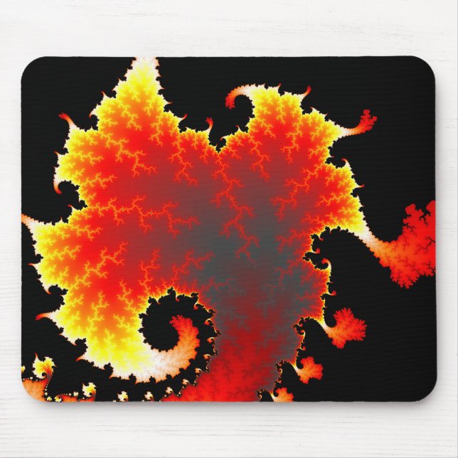 Lava Sea - Fraktal Mousepad (Vorne)