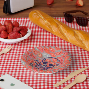 Lava Skull Papierschale Pappteller