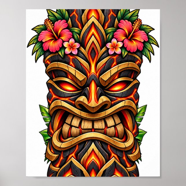 Lava Stone Tiki Poster (Vorne)