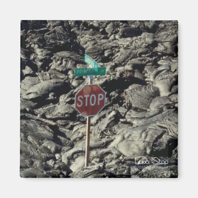 Lava Stopp Foto Magnet (Vorne)