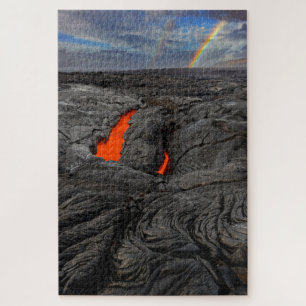 Lava und Rainbow im Nationalpark der Vulkane von H Puzzle